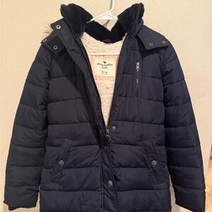 Abercrombie Kids Dark Blue Puffer Coat